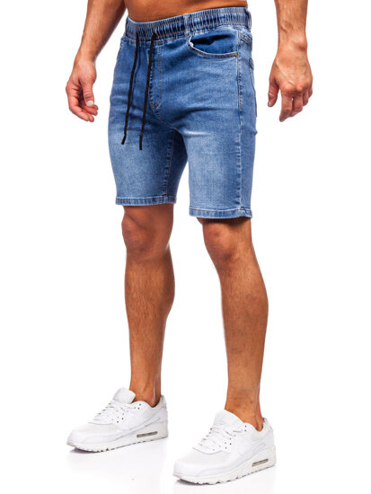 Pantaloncini in jeans da uomo blu Bolf 9329