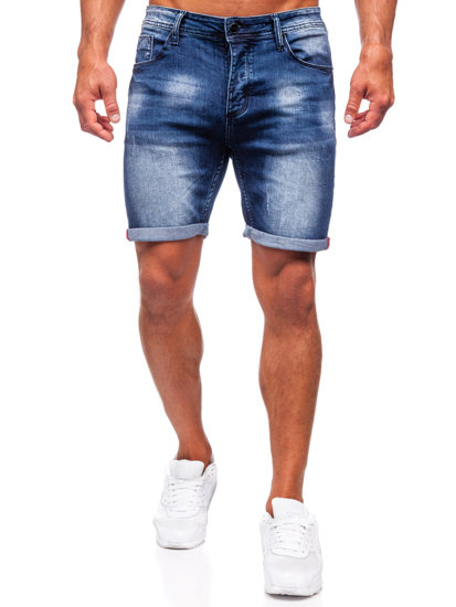 Pantaloncini in jeans da uomo blu Bolf MP0260BS