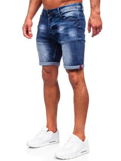 Pantaloncini in jeans da uomo blu Bolf MP0260BS