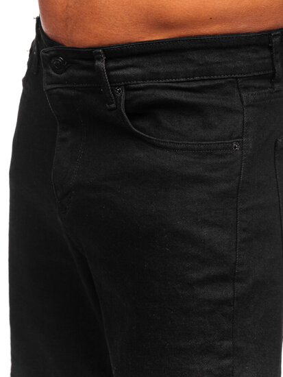 Pantaloncini in jeans da uomo nero Bolf 0624