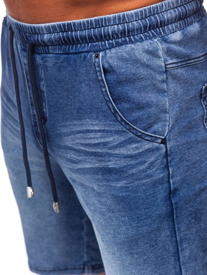 Pantaloncini in tessuto da uomo blu Bolf MP0267BS