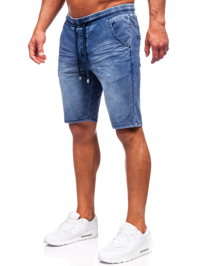 Pantaloncini in tessuto da uomo blu Bolf MP0267BS