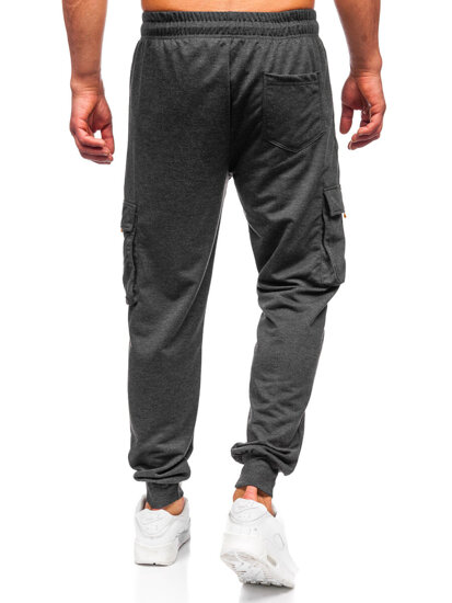 Pantaloni cargo da tuta jogger da uomo antracite Bolf JX6359