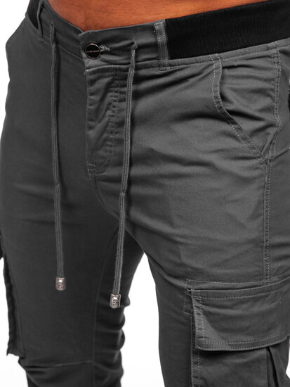 Pantaloni cargo jogger da uomo grafite Bolf MP0208GS