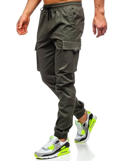 Pantaloni cargo tipo jogger da uomo khaki Bolf 701