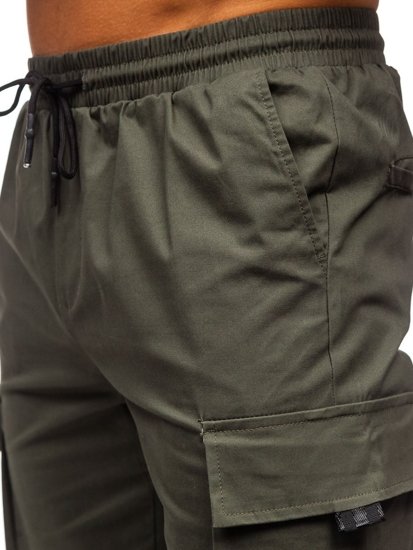 Pantaloni cargo tipo jogger da uomo khaki Bolf 701