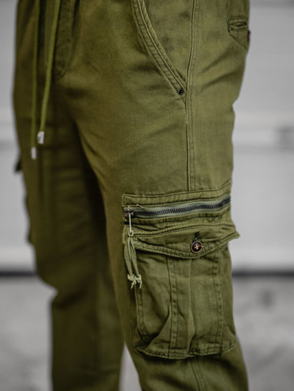 Pantaloni cargo tipo jogger da uomo khaki Bolf MP0181MVA