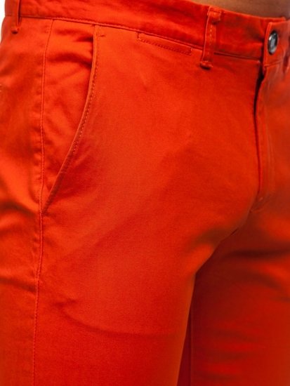 Pantaloni chino da uomo arancioni Bolf 1143