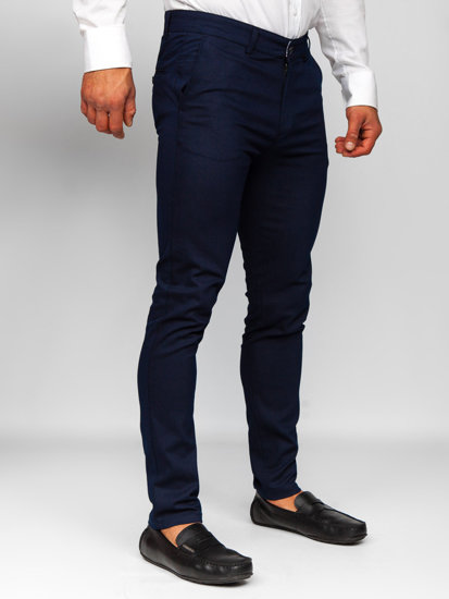 Pantaloni chino da uomo blu Bolf 5000-2