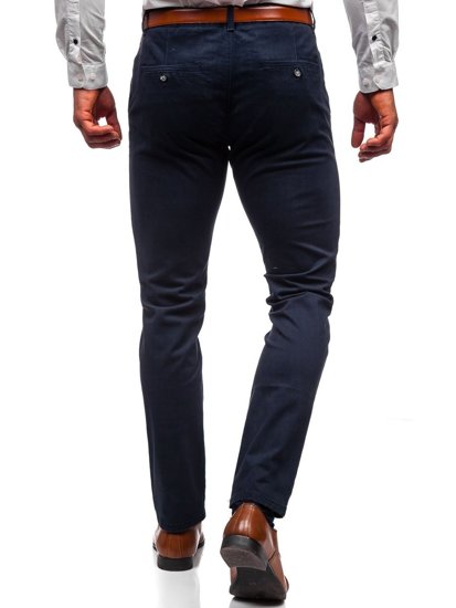 Pantaloni chino da uomo blu scuri Bolf 1143