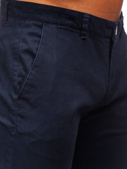 Pantaloni chino da uomo blu scuri Bolf 1143