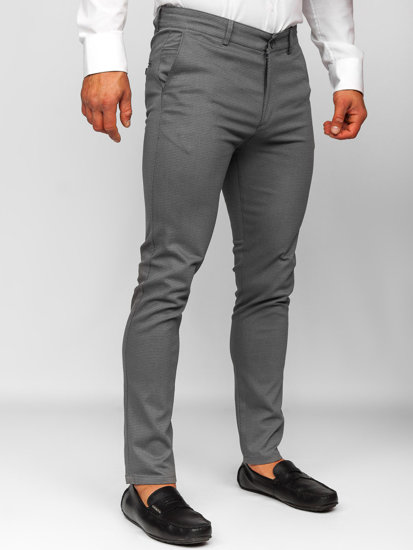 Pantaloni chino da uomo grafite Bolf 5000-1