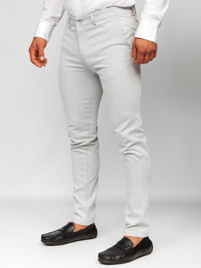 Pantaloni chino da uomo grigi Bolf 5000-1