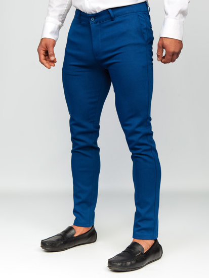 Pantaloni chino da uomo indaco Bolf 5000-3