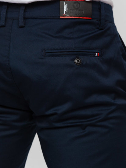 Pantaloni chino in tessuto blu Bolf KA9810