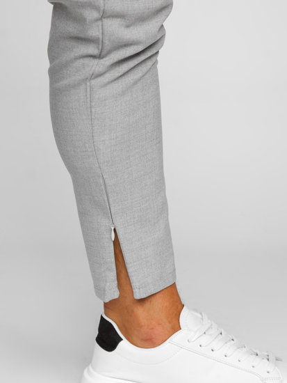 Pantaloni chino in tessuto da uomo grigio Bolf 0062