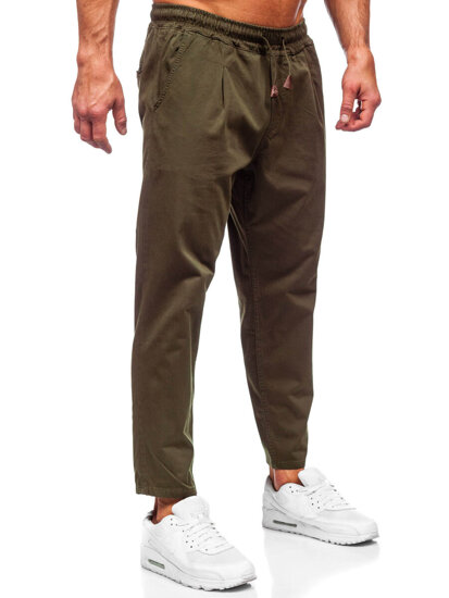 Pantaloni chino in tessuto da uomo khaki Bolf 6237