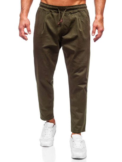 Pantaloni chino in tessuto da uomo khaki Bolf 6237