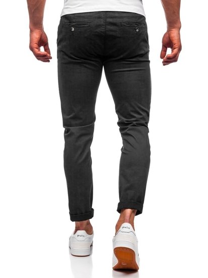 Pantaloni chino na uomo neri Bolf 1146