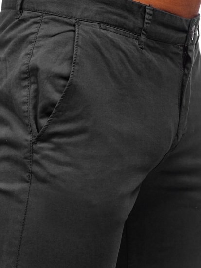 Pantaloni chino na uomo neri Bolf 1146