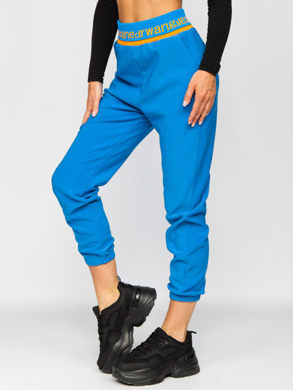 Pantaloni da tuta da donna azzurro Bolf H1007A