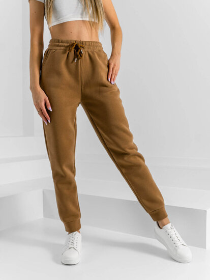 Pantaloni da tuta da donna marrone Bolf HL540