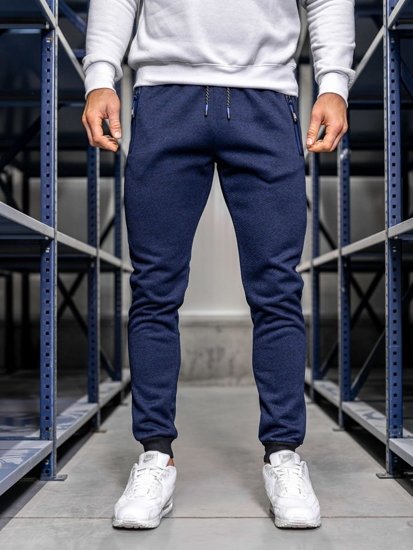 Pantaloni da tuta da uomo blu Denley AM72