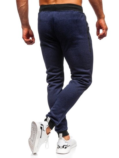 Pantaloni da tuta da uomo blu Denley AM72