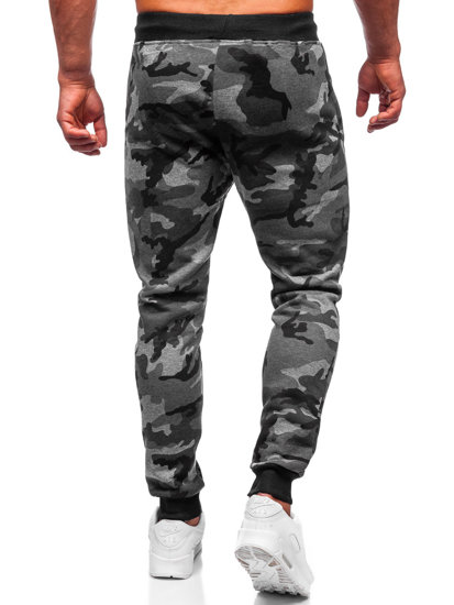 Pantaloni da tuta da uomo mimetico-grafite Bolf KZ15