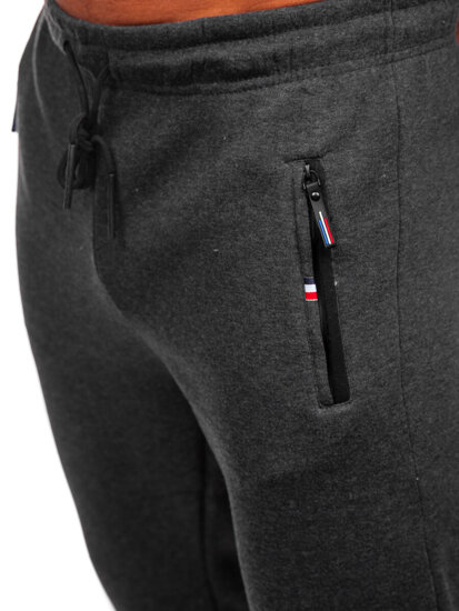 Pantaloni da tuta grandi da uomo antracite Bolf JX6216