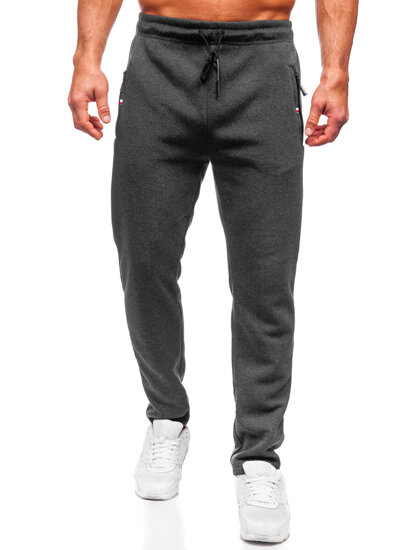 Pantaloni da tuta grandi da uomo antracite Bolf JX6216