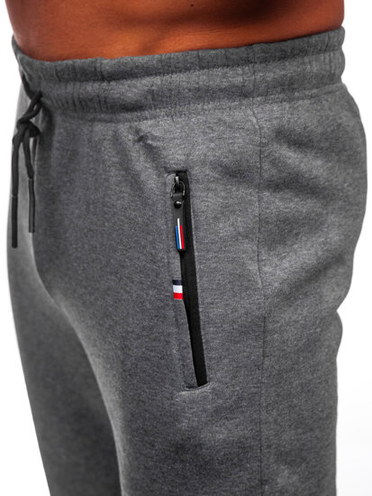 Pantaloni da tuta grandi da uomo grigio Bolf JX6215