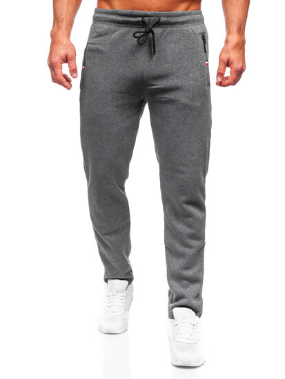 Pantaloni da tuta grandi da uomo grigio Bolf JX6216