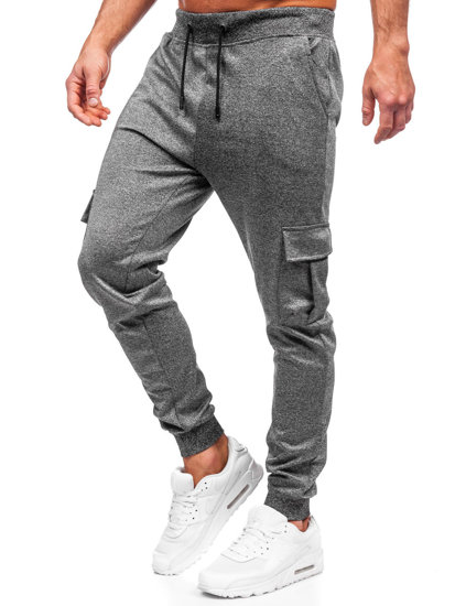 Pantaloni da tuta jogger cargo da uomo grafite Bolf 8K1130