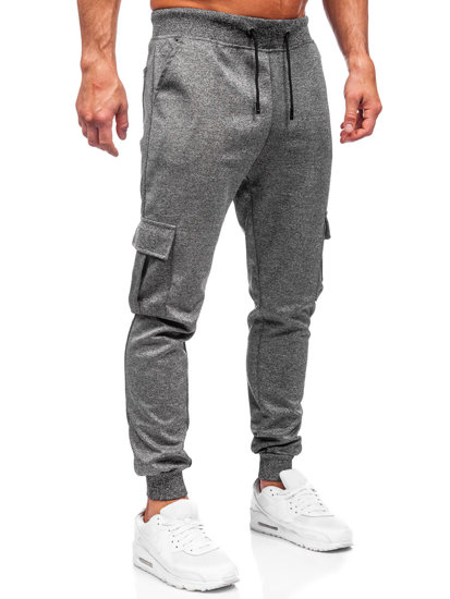 Pantaloni da tuta jogger cargo da uomo grafite Bolf 8K1130