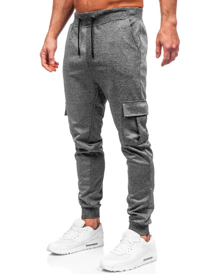 Pantaloni da tuta jogger cargo da uomo grafite Bolf 8K1130