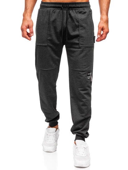 Pantaloni da tuta jogger da uomo grafite Bolf JX6365