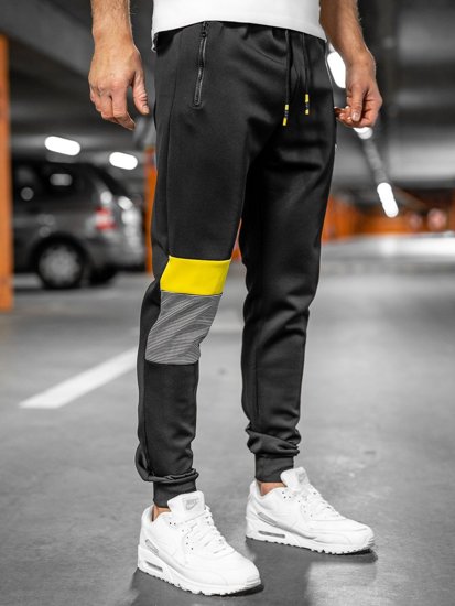 Pantaloni da tuta jogger da uomo nero Bolf K10122A