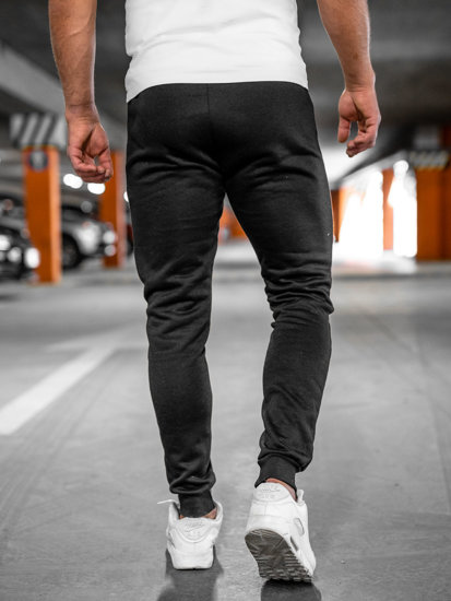 Pantaloni da tuta jogger da uomo nero Bolf XW06A