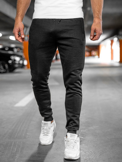 Pantaloni da tuta jogger da uomo nero Bolf XW06A