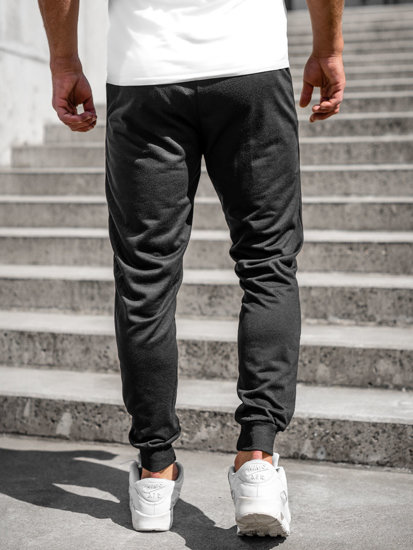 Pantaloni della tuta jogger da uomo nero Bolf K10338A