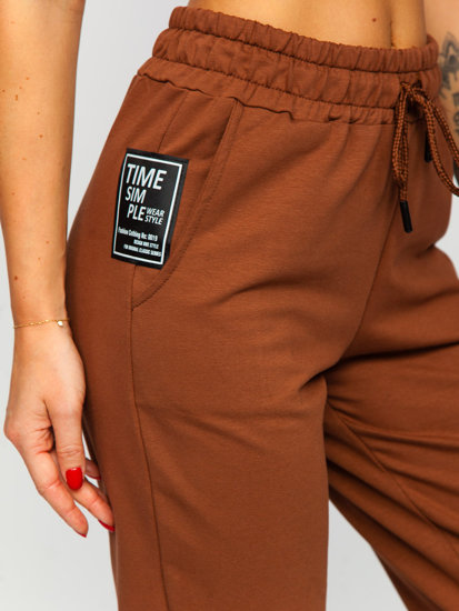 Pantaloni di tuta da donna cioccolato Bolf VE34