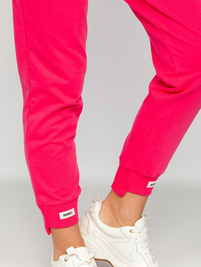 Pantaloni di tuta da donna fucsia Bolf VE13