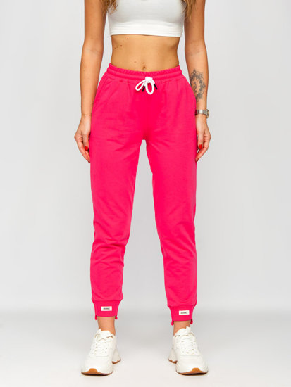 Pantaloni di tuta da donna fucsia Bolf VE13