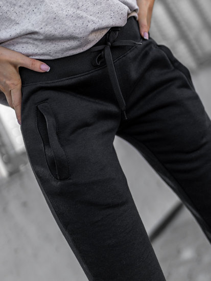 Pantaloni di tuta da donna neri Bolf CK-01B