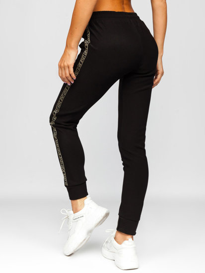 Pantaloni di tuta da donna neri Bolf W6962