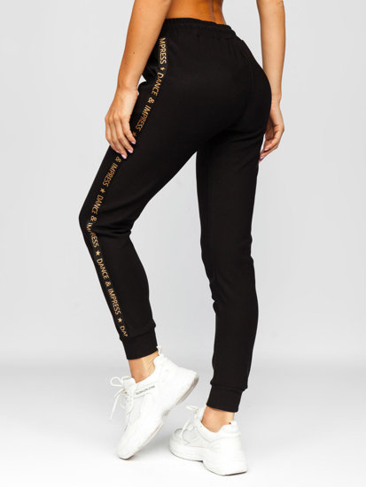 Pantaloni di tuta da donna neri Bolf W6963