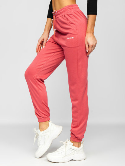 Pantaloni di tuta da donna rosa Bolf AF317NM