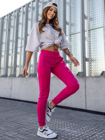 Pantaloni di tuta da donna rosa Bolf CK-01-19B