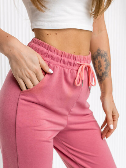 Pantaloni di tuta da donna rosa Bolf YY27NM